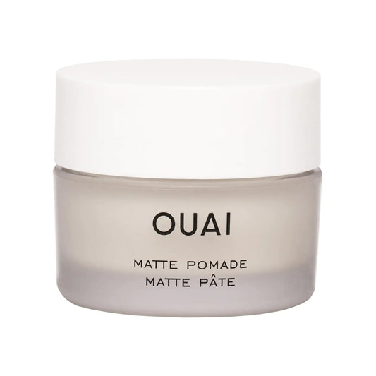 OUAI Matte Hair Pomade - Styling Paste for Moldable Hold Texture Separation & Frizz Control - Leaves Matte Finish for Cool Yet Casual Hair - Paraben Free Hair Styling Products (1.7 Oz)