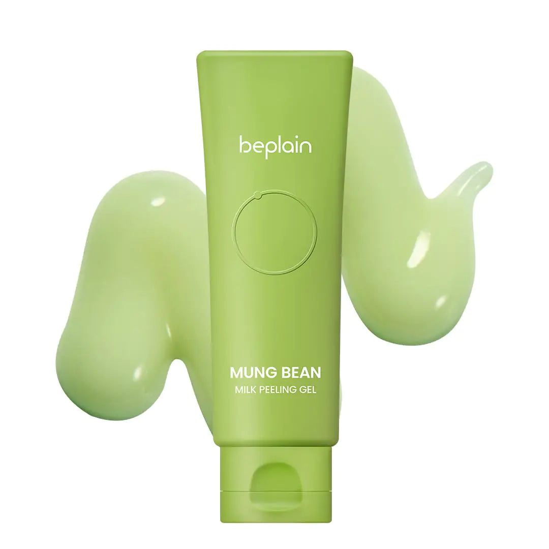 beplain Mung Bean Milk Peeling Gel | Gentle Cleanser and Exfoliator with Mung Bean Extract and 4 types of peeling polymers | Remove Dead Skin Cells (120ml)