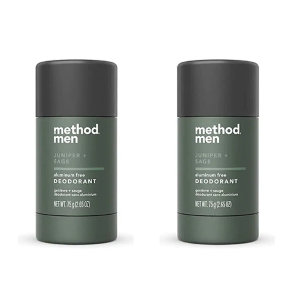 Method Men Deodorant Aluminum Free Deodorant Juniper & Sage 2.65 OZ. (2 Pack)