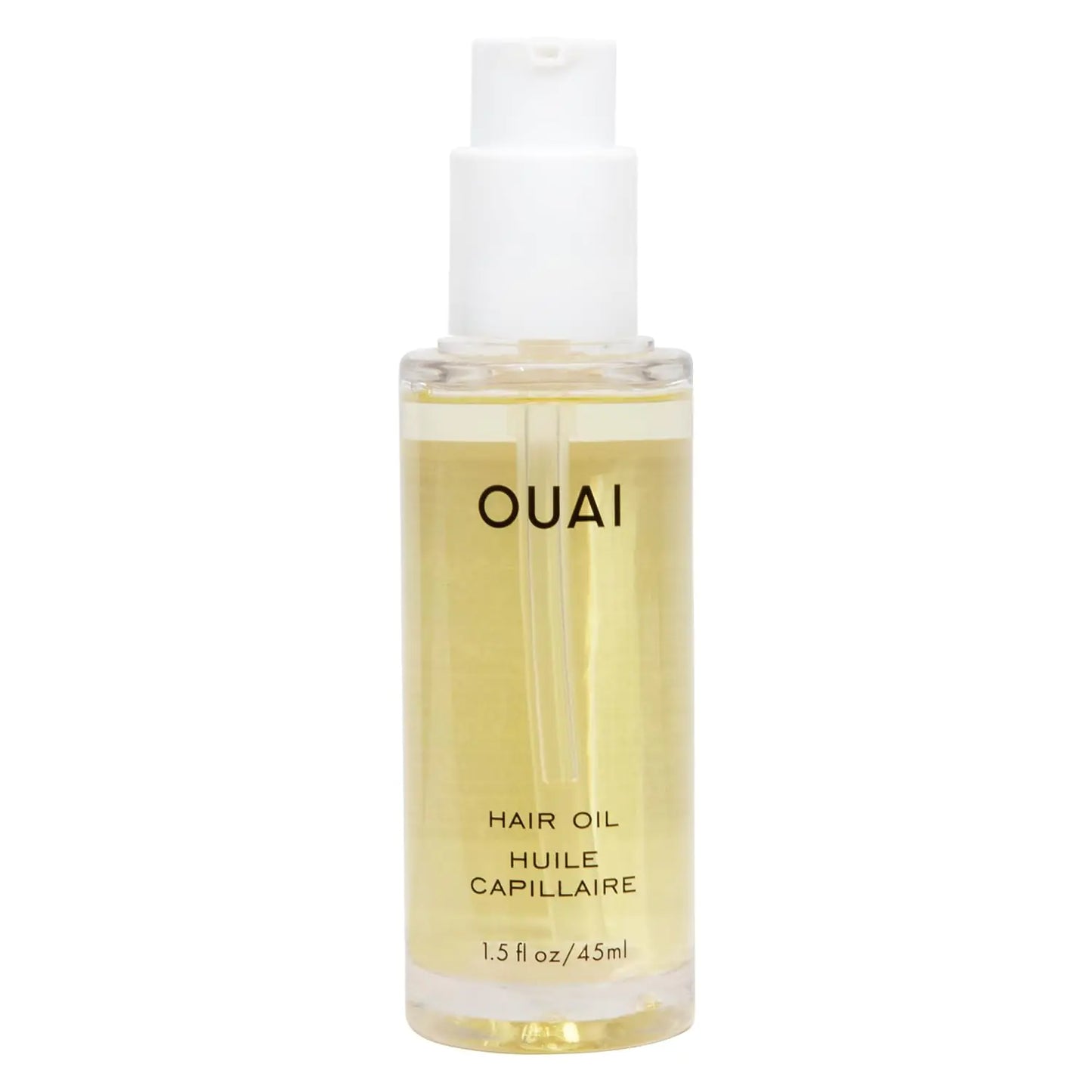 OUAI Hair Oil - Hair Heat Protectant Oil for Frizz Control - Adds Hair Shine and Smooths Split Ends - Color Safe Formula - Paraben Phthalate and Sulfate Free (1.5 oz)