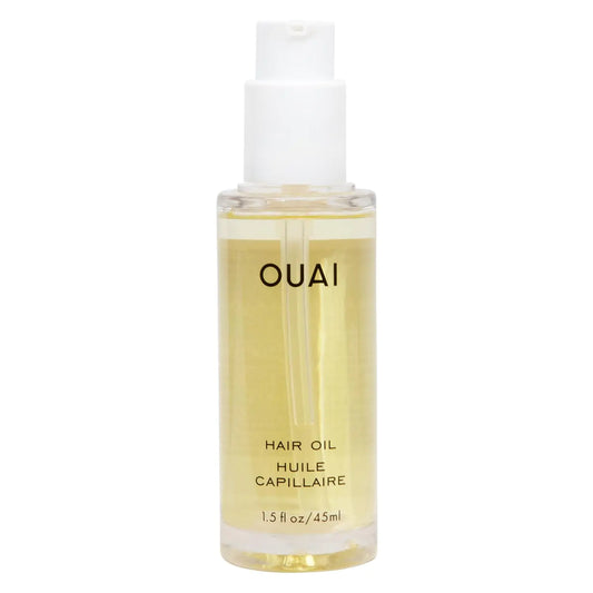 OUAI Hair Oil - Hair Heat Protectant Oil for Frizz Control - Adds Hair Shine and Smooths Split Ends - Color Safe Formula - Paraben Phthalate and Sulfate Free (1.5 oz)