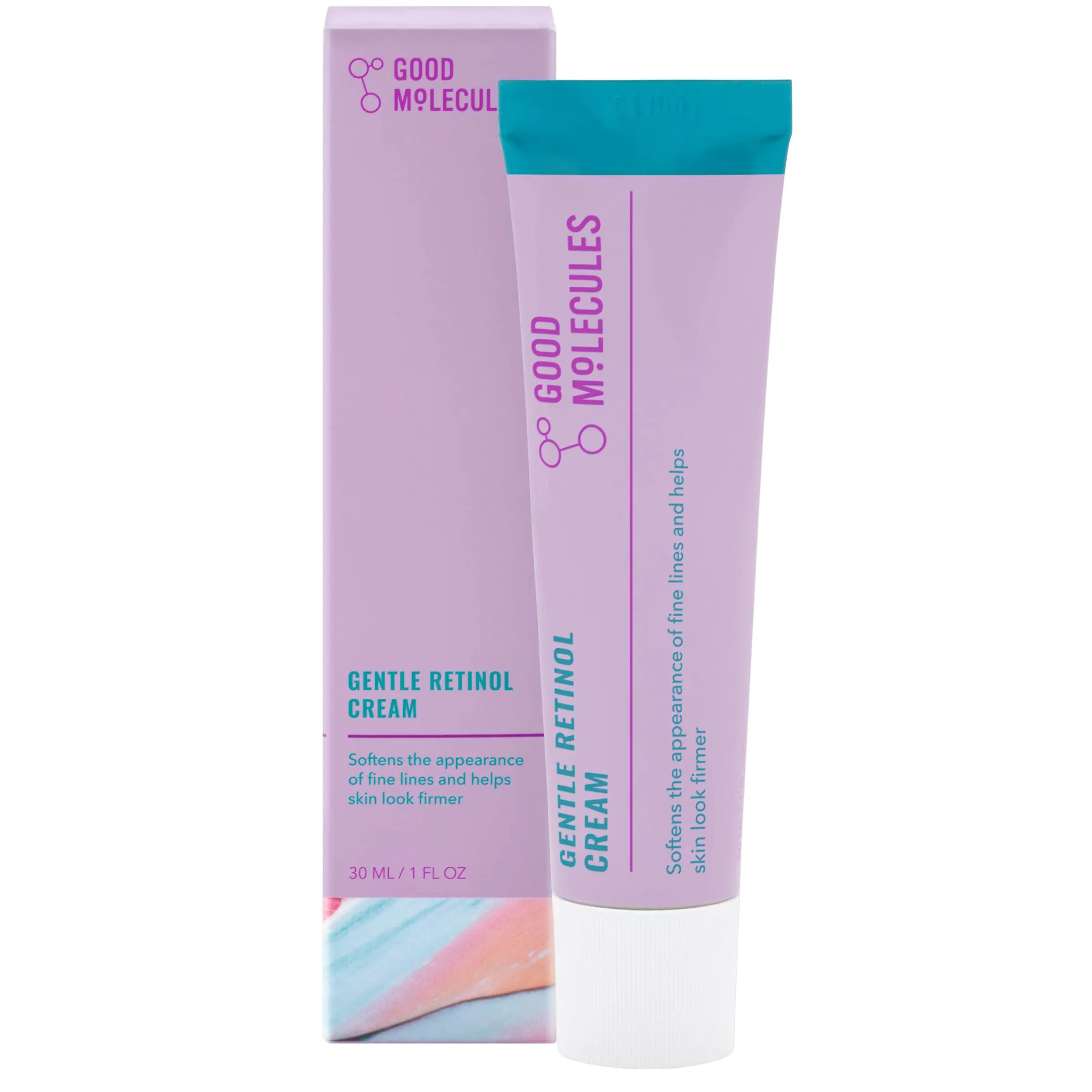 Good Molecules Gentle Retinol Cream - Night Cream with Retinol and Bakuchiol - Targets Fine Lines Congestion Enlarged Pores - Anti-Aging Skincare for Face