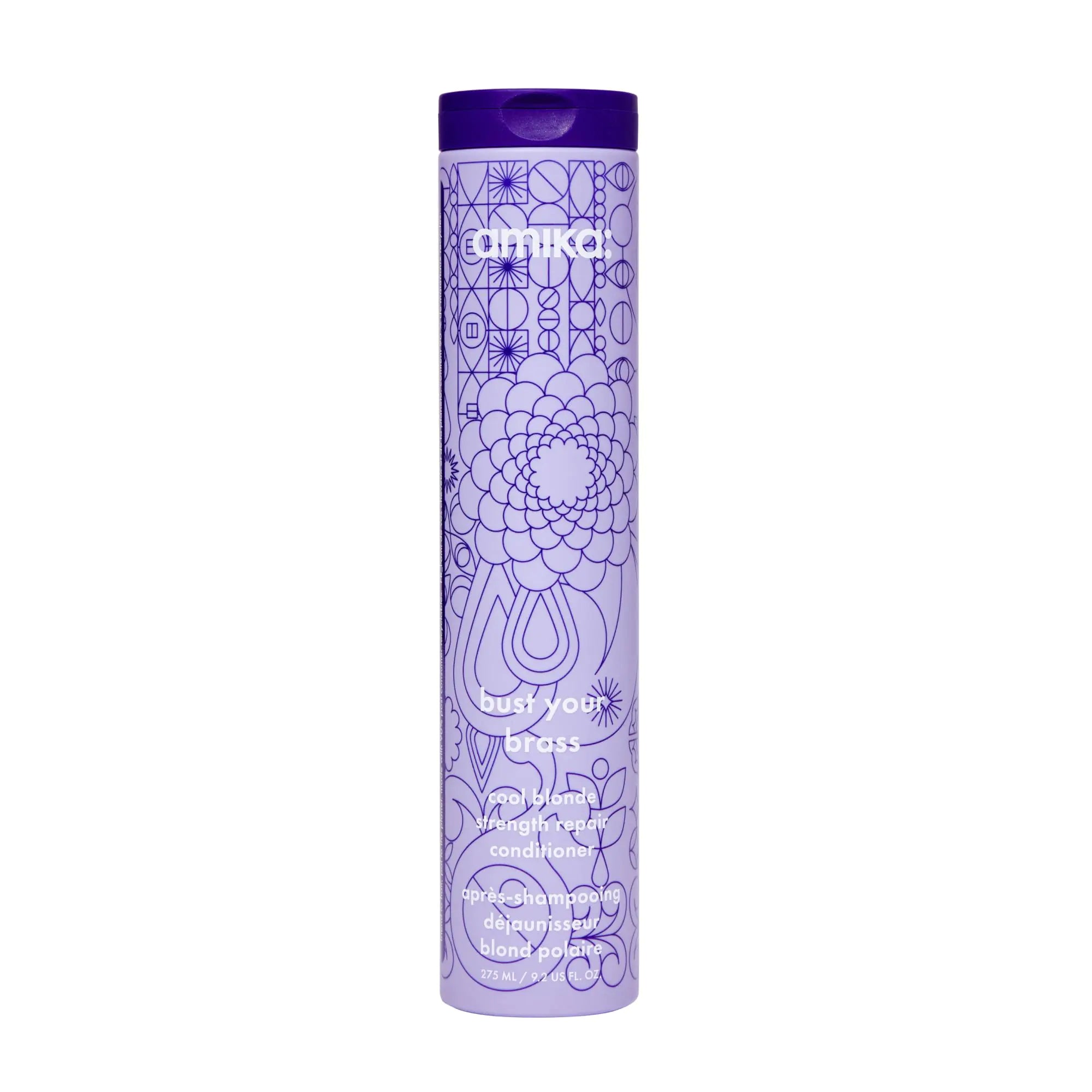 amika bust your brass cool blonde strength repair conditioner 275ml