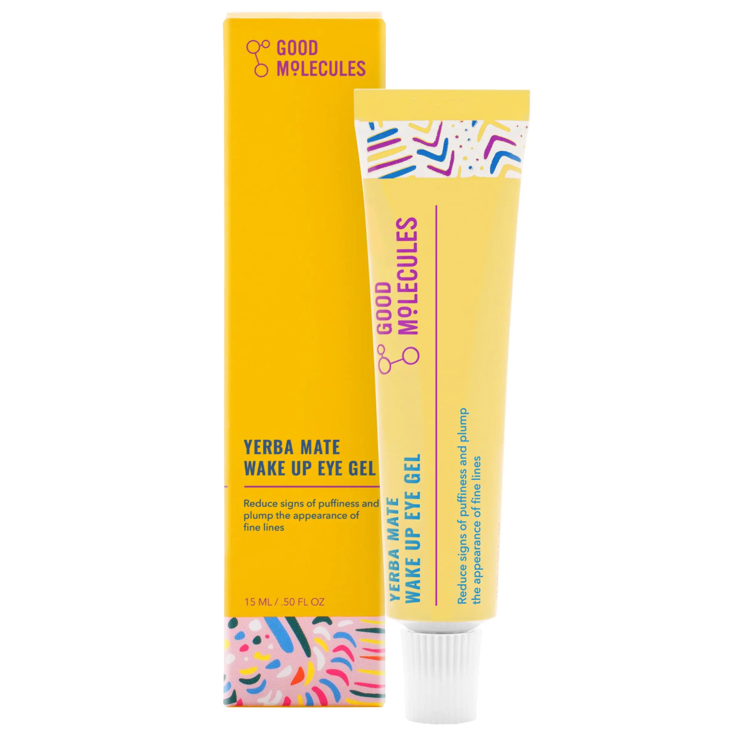 Good Molecules Yerba Mate Wake Up Eye Gel - Yerba Mate Hyaluronic Acid and Caffeine to Hydrate Minimize Puffiness and Swelling - Skincare for Face